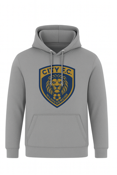 West Islip Soccer Club City F.C. Heather Gray Premium Hoodie – Limited Club Edition